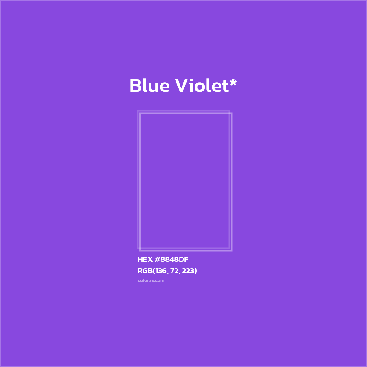 HEX #8848DF Color Name, Color Code, Palettes, Similar Paints, Images
