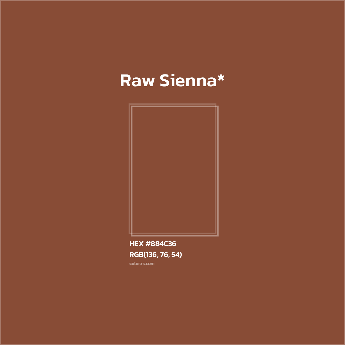 HEX #884C36 Color Name, Color Code, Palettes, Similar Paints, Images