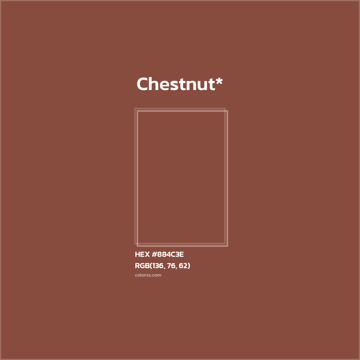 HEX #884C3E Color Name, Color Code, Palettes, Similar Paints, Images