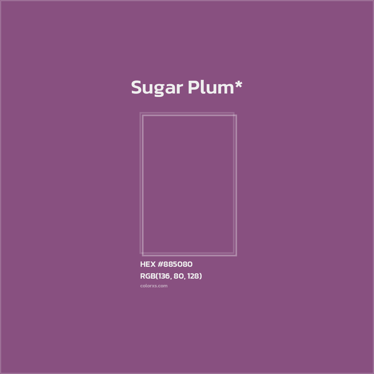 HEX #885080 Color Name, Color Code, Palettes, Similar Paints, Images