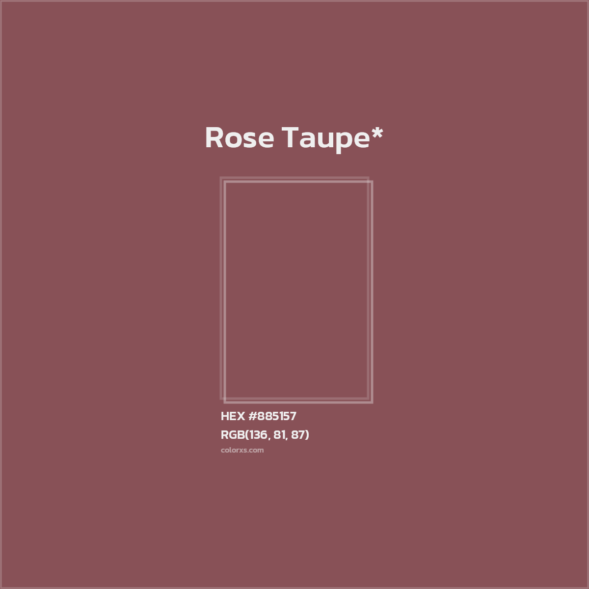 HEX #885157 Color Name, Color Code, Palettes, Similar Paints, Images