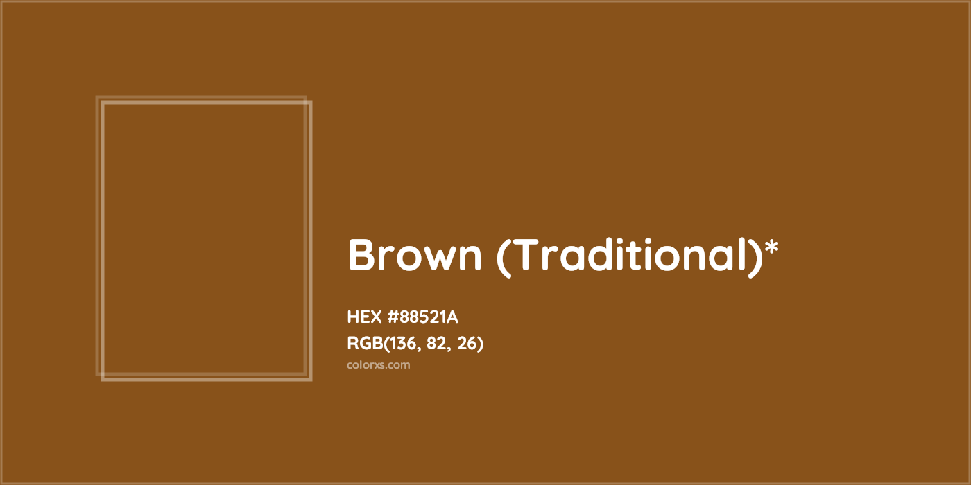 HEX #88521A Color Name, Color Code, Palettes, Similar Paints, Images