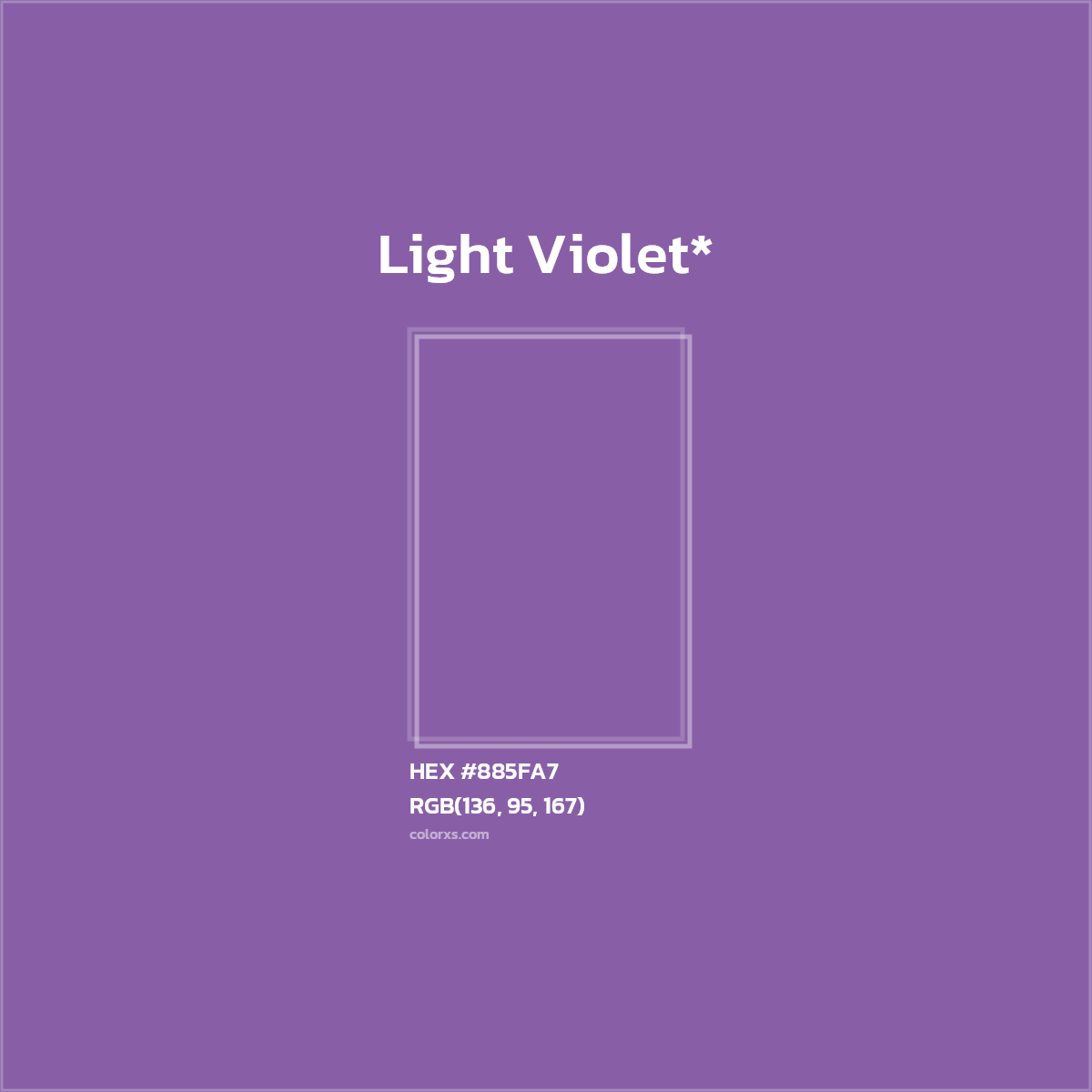 HEX #885FA7 Color Name, Color Code, Palettes, Similar Paints, Images