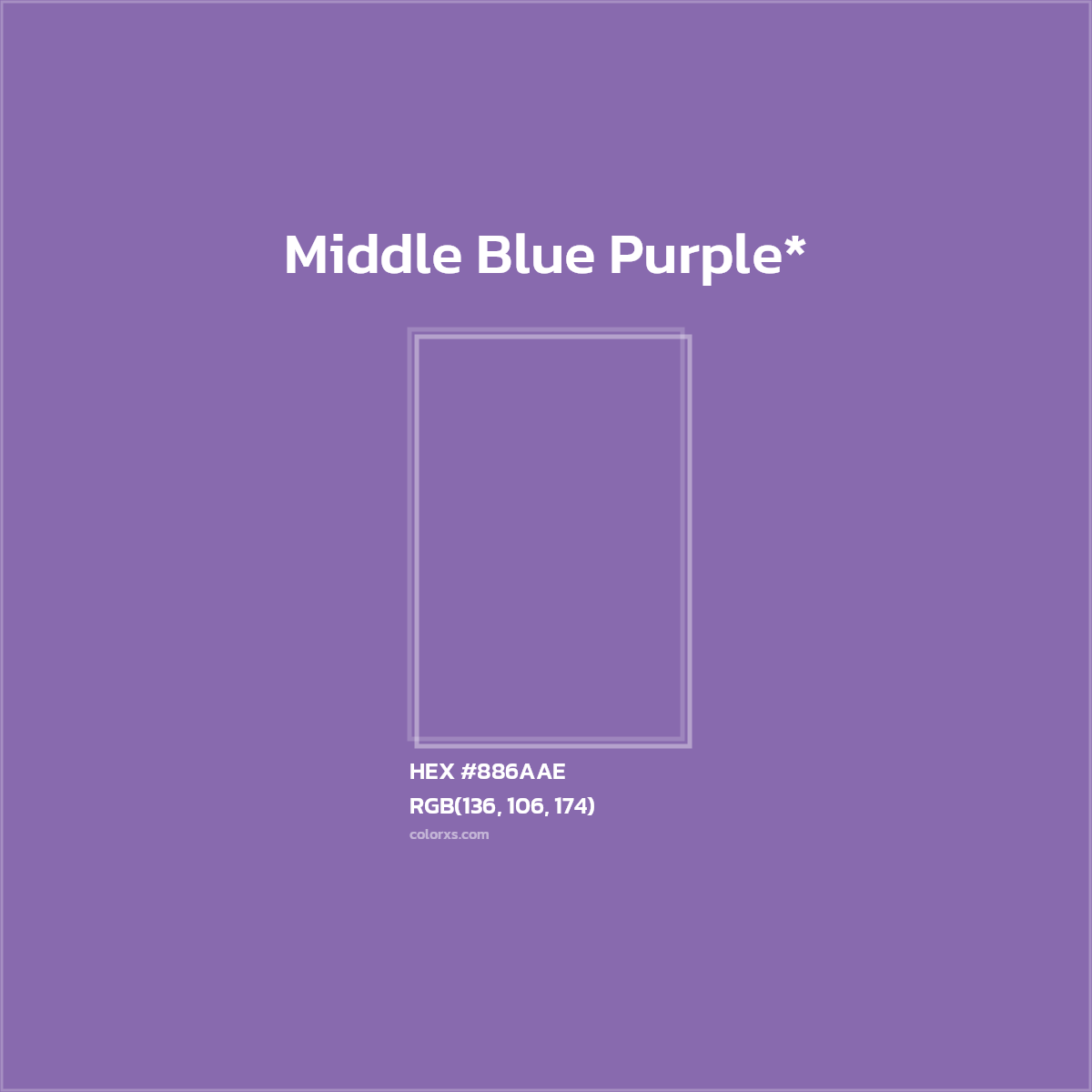 HEX #886AAE Color Name, Color Code, Palettes, Similar Paints, Images