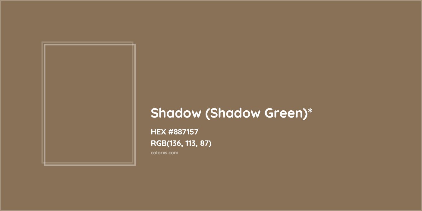 HEX #887157 Color Name, Color Code, Palettes, Similar Paints, Images