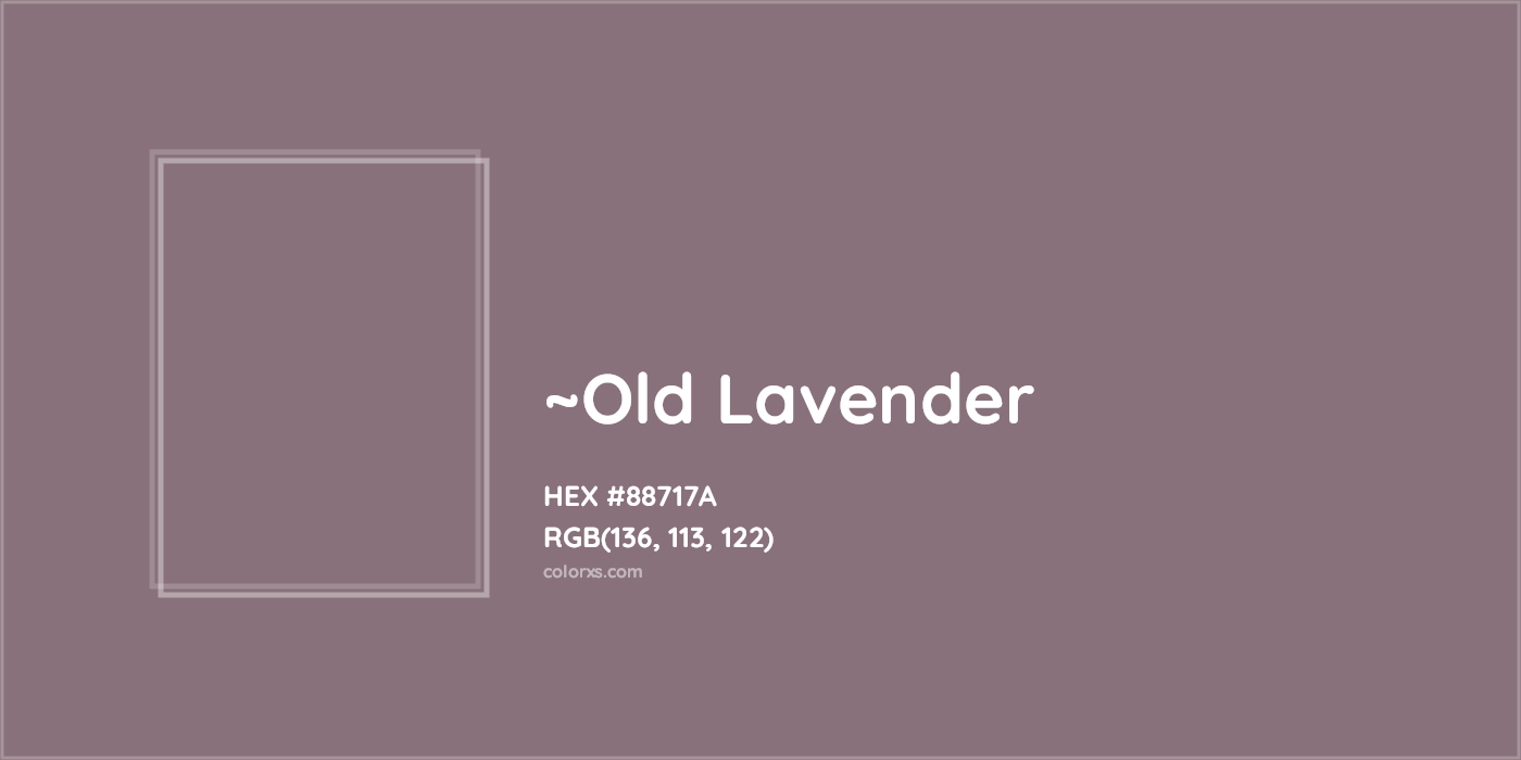 HEX #88717A Color Name, Color Code, Palettes, Similar Paints, Images