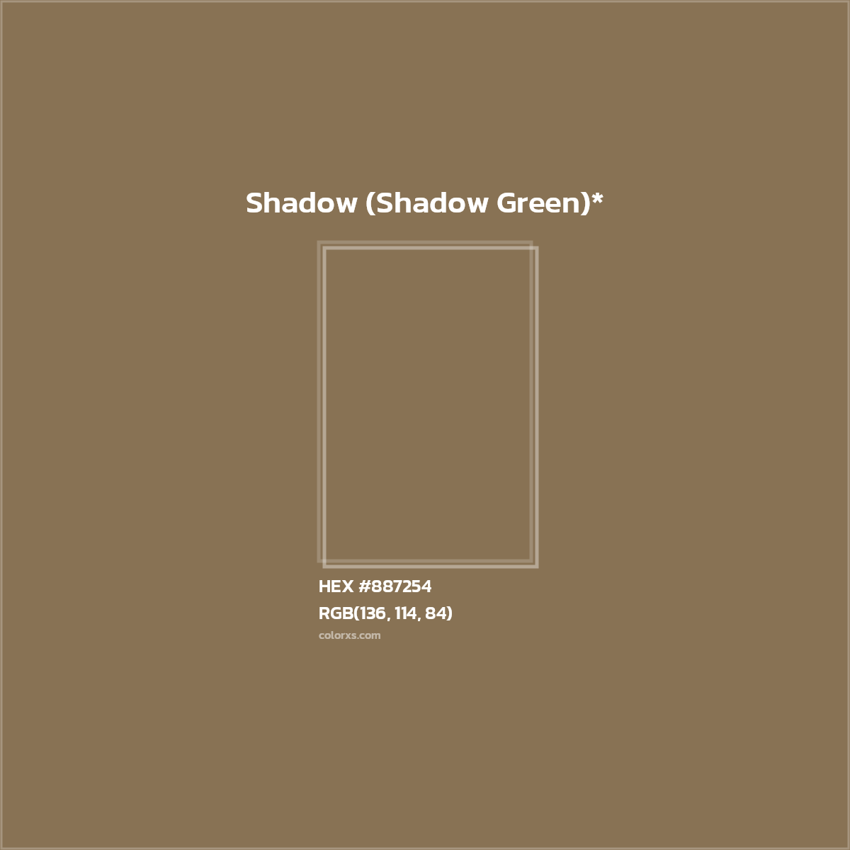 HEX #887254 Color Name, Color Code, Palettes, Similar Paints, Images