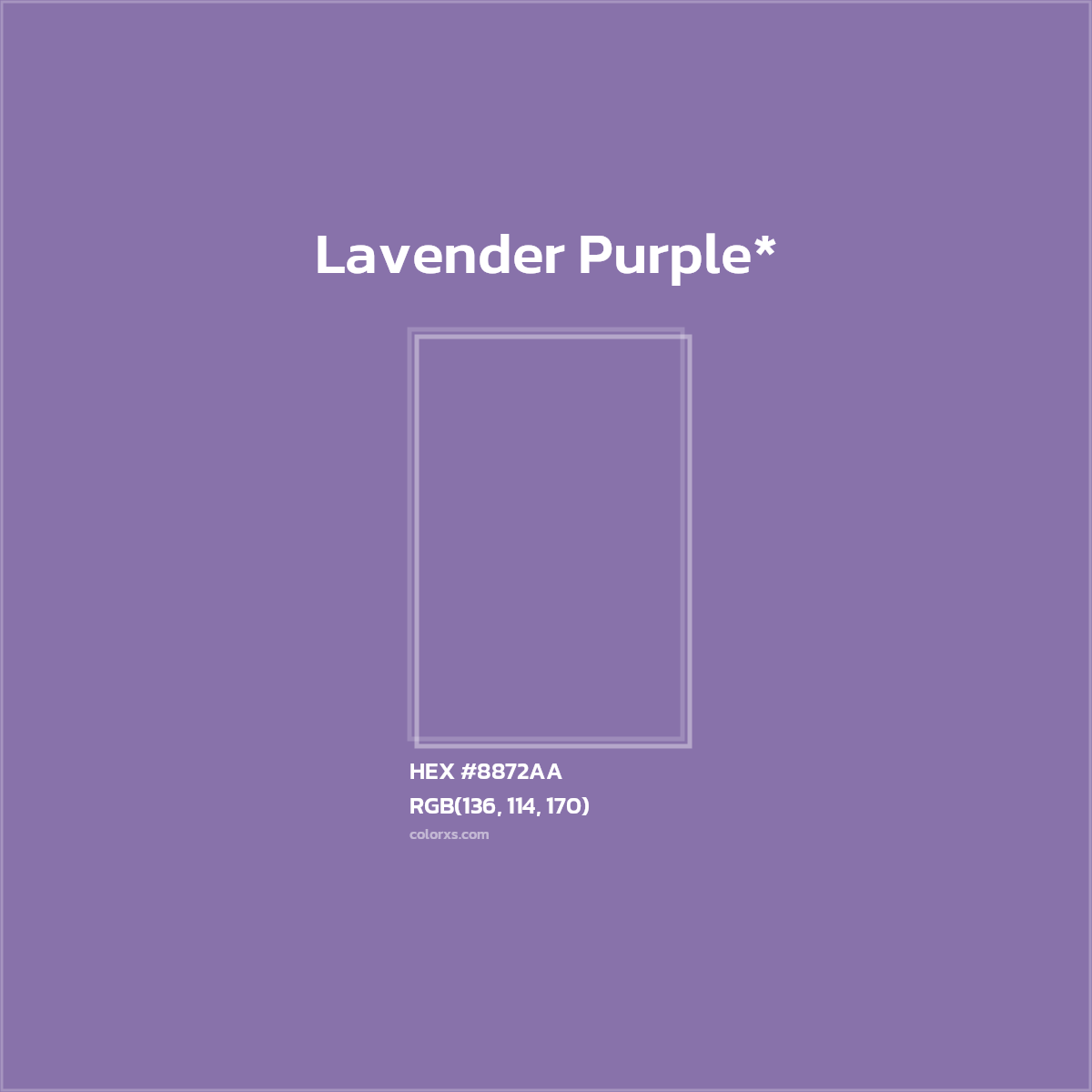HEX #8872AA Color Name, Color Code, Palettes, Similar Paints, Images