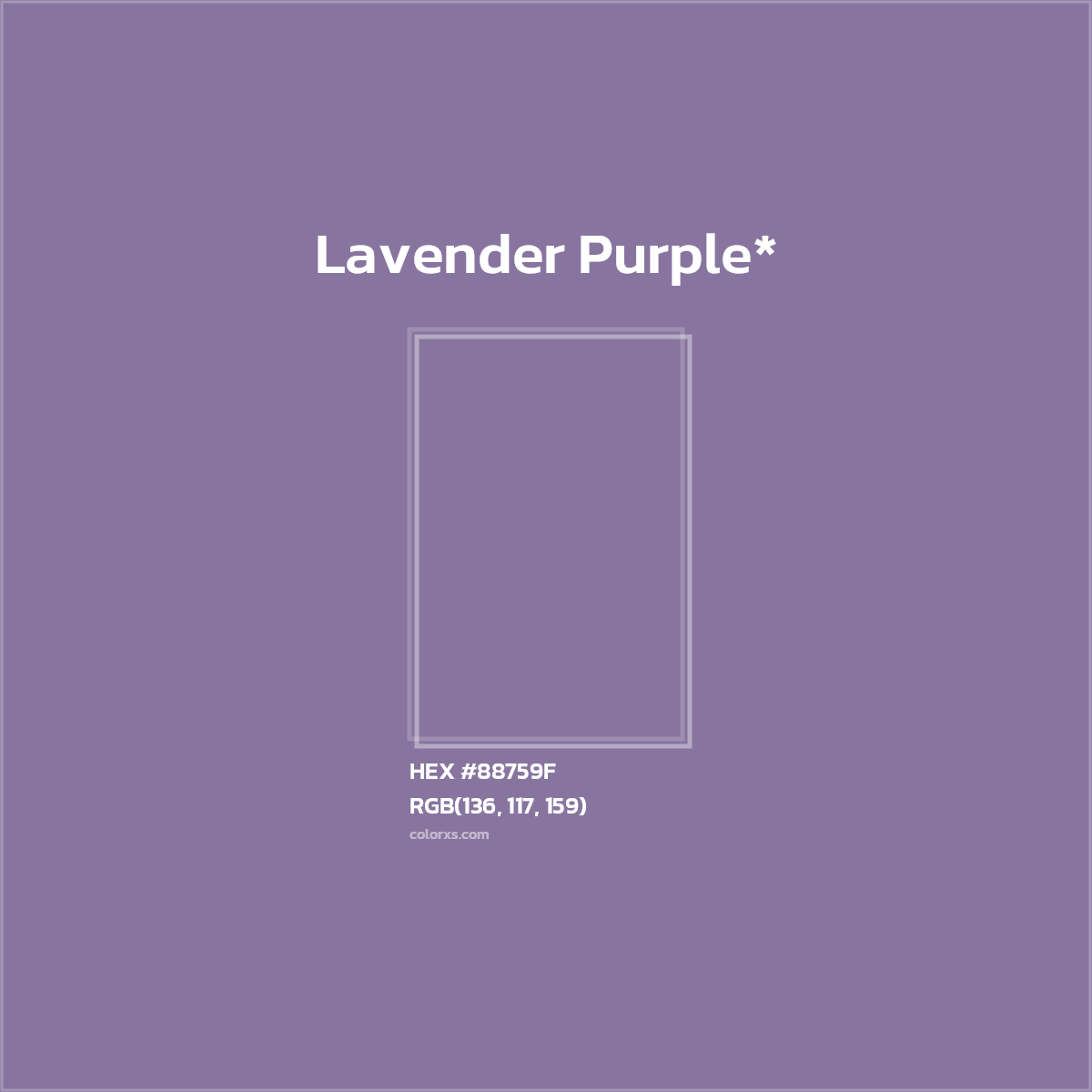 HEX #88759F Color Name, Color Code, Palettes, Similar Paints, Images