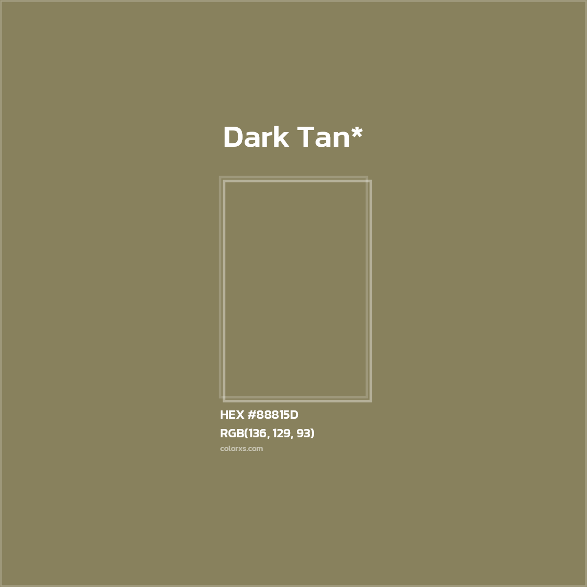 HEX #88815D Color Name, Color Code, Palettes, Similar Paints, Images