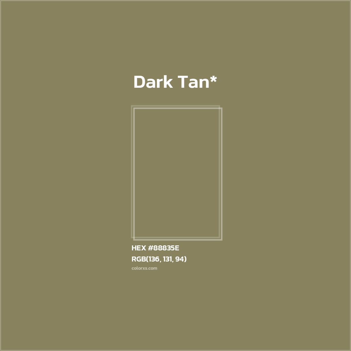 HEX #88835E Color Name, Color Code, Palettes, Similar Paints, Images