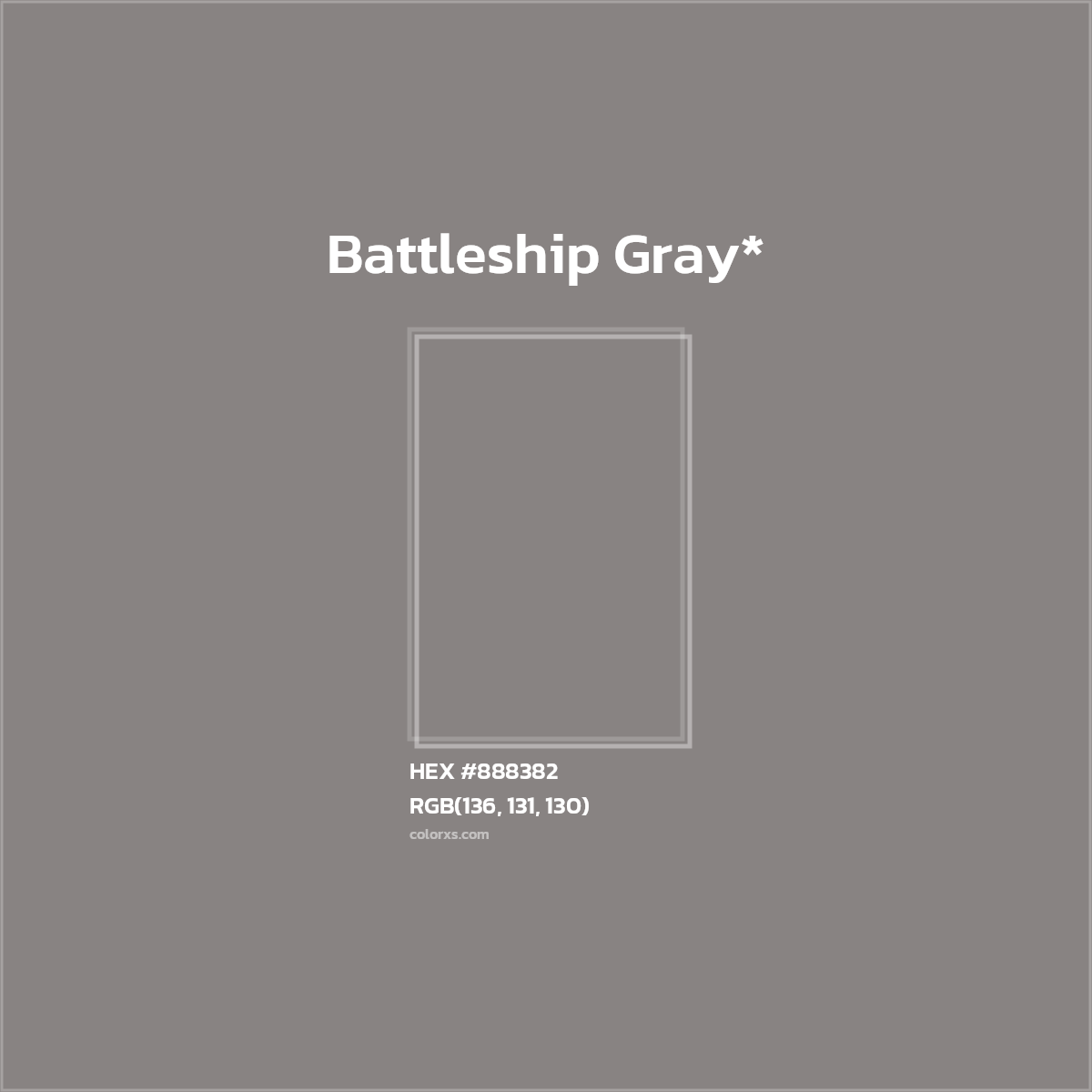 HEX #888382 Color Name, Color Code, Palettes, Similar Paints, Images