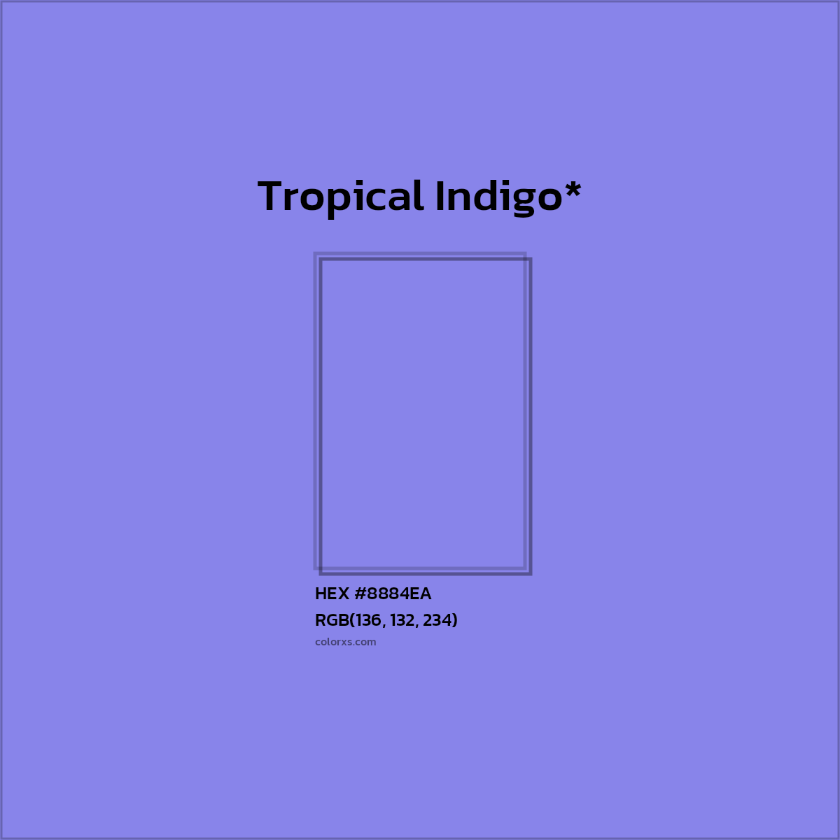 HEX #8884EA Color Name, Color Code, Palettes, Similar Paints, Images