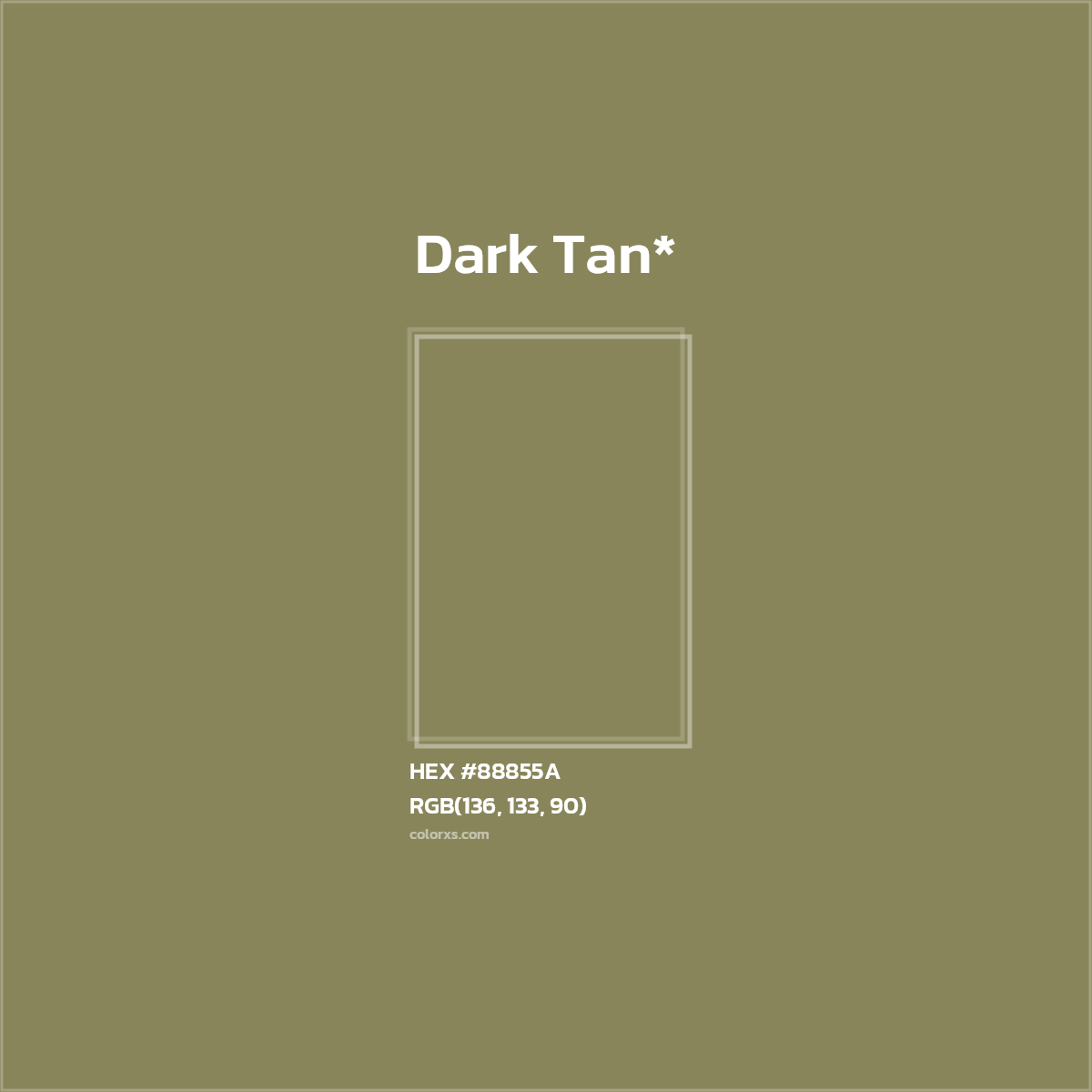 HEX #88855A Color Name, Color Code, Palettes, Similar Paints, Images