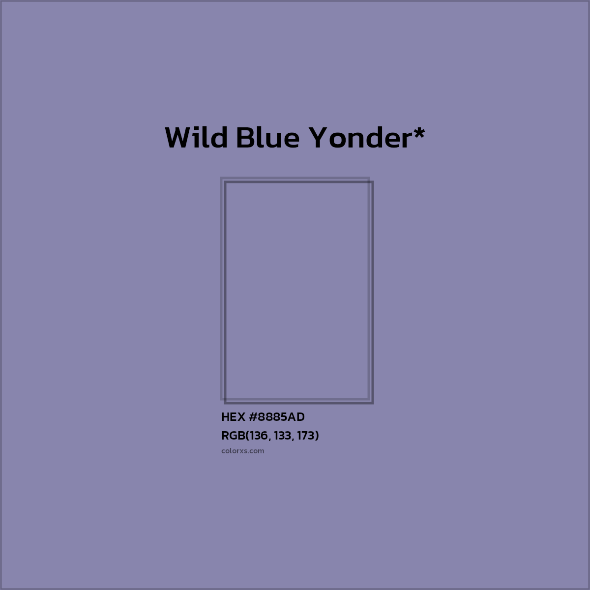 HEX #8885AD Color Name, Color Code, Palettes, Similar Paints, Images