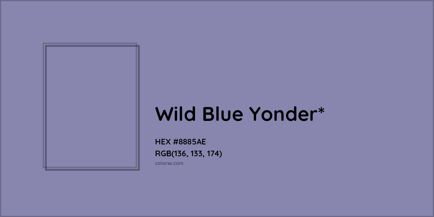 HEX #8885AE Color Name, Color Code, Palettes, Similar Paints, Images