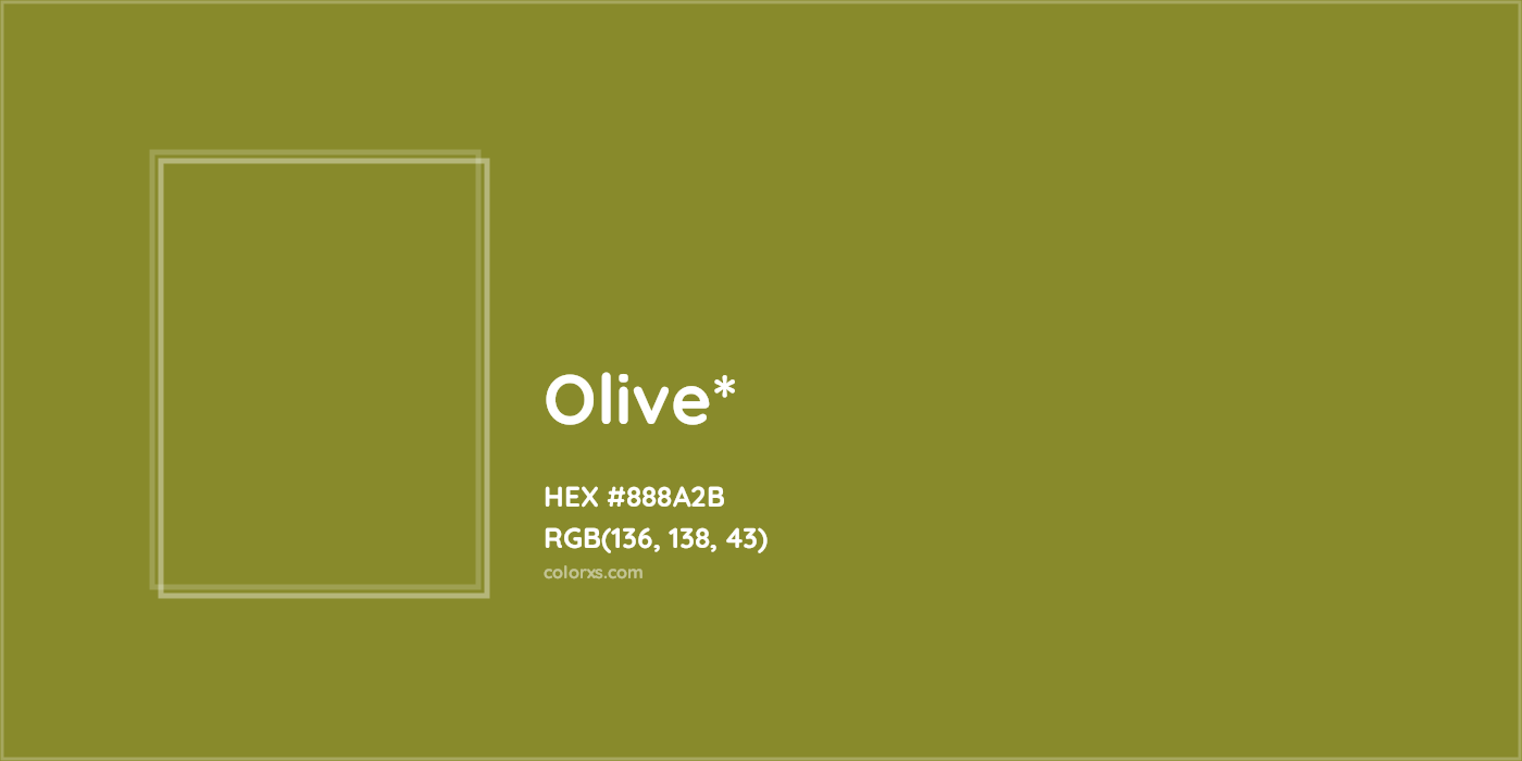 HEX #888A2B Color Name, Color Code, Palettes, Similar Paints, Images