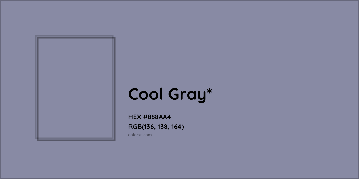 HEX #888AA4 Color Name, Color Code, Palettes, Similar Paints, Images
