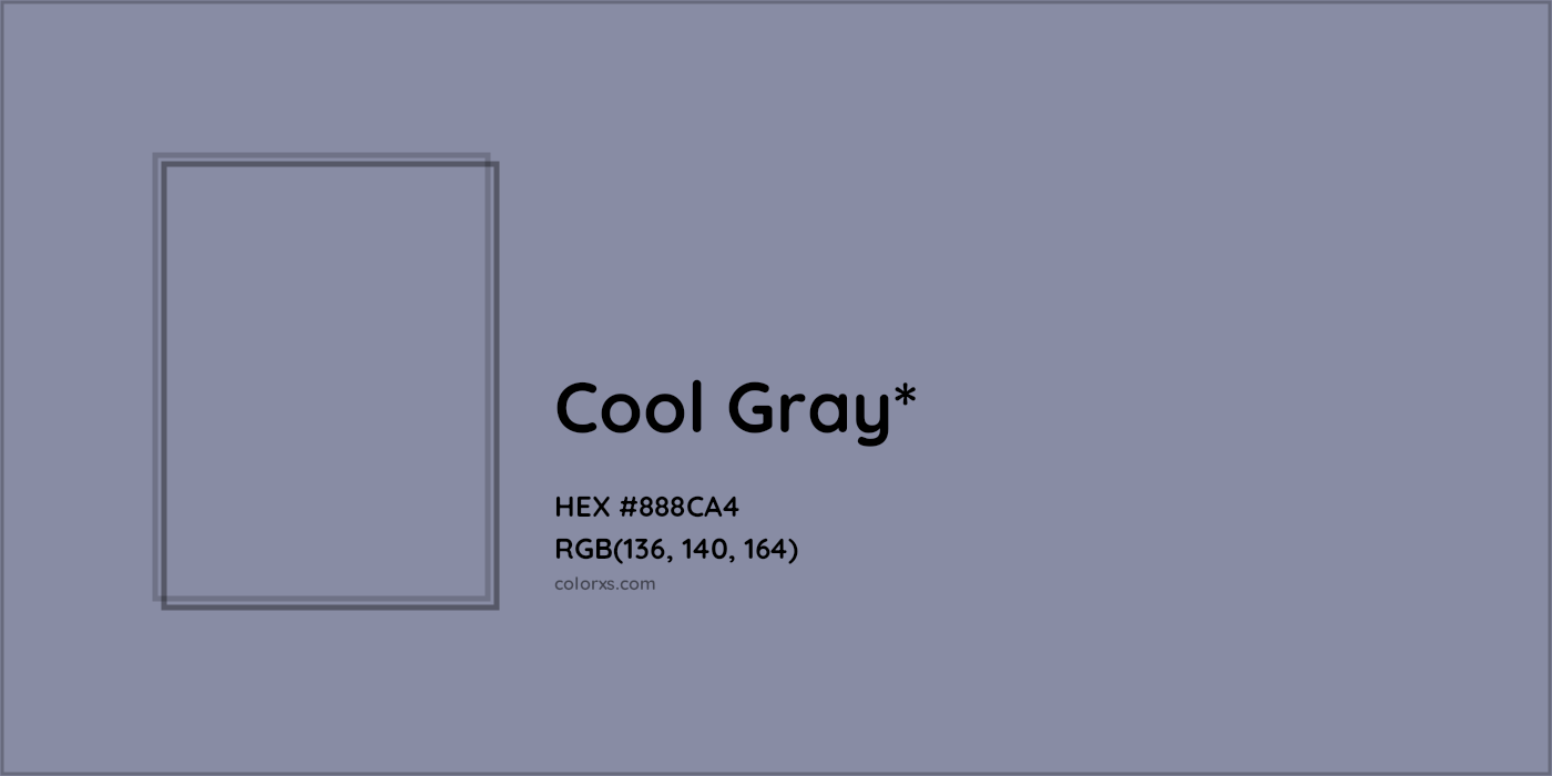 HEX #888CA4 Color Name, Color Code, Palettes, Similar Paints, Images