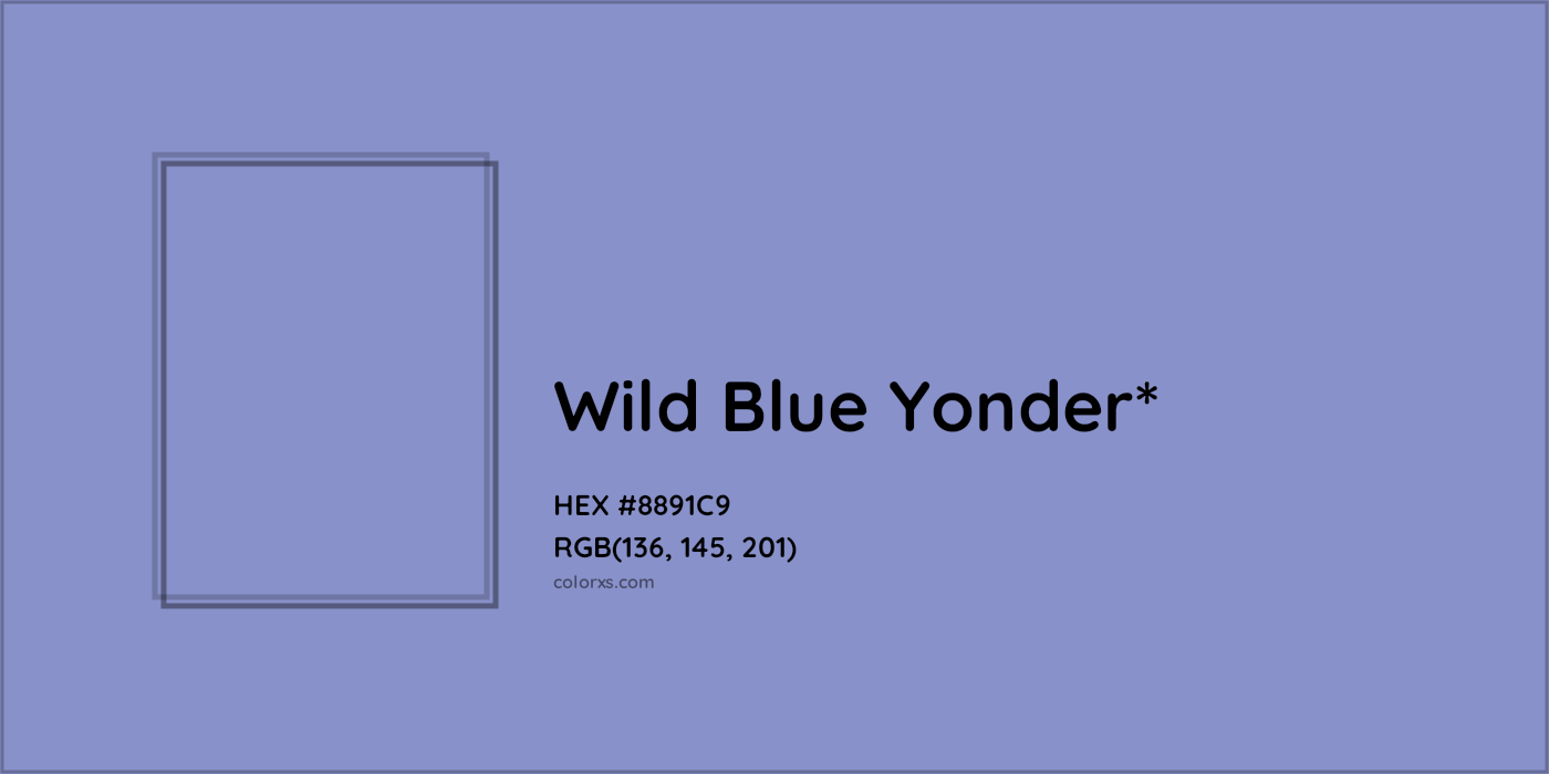 HEX #8891C9 Color Name, Color Code, Palettes, Similar Paints, Images