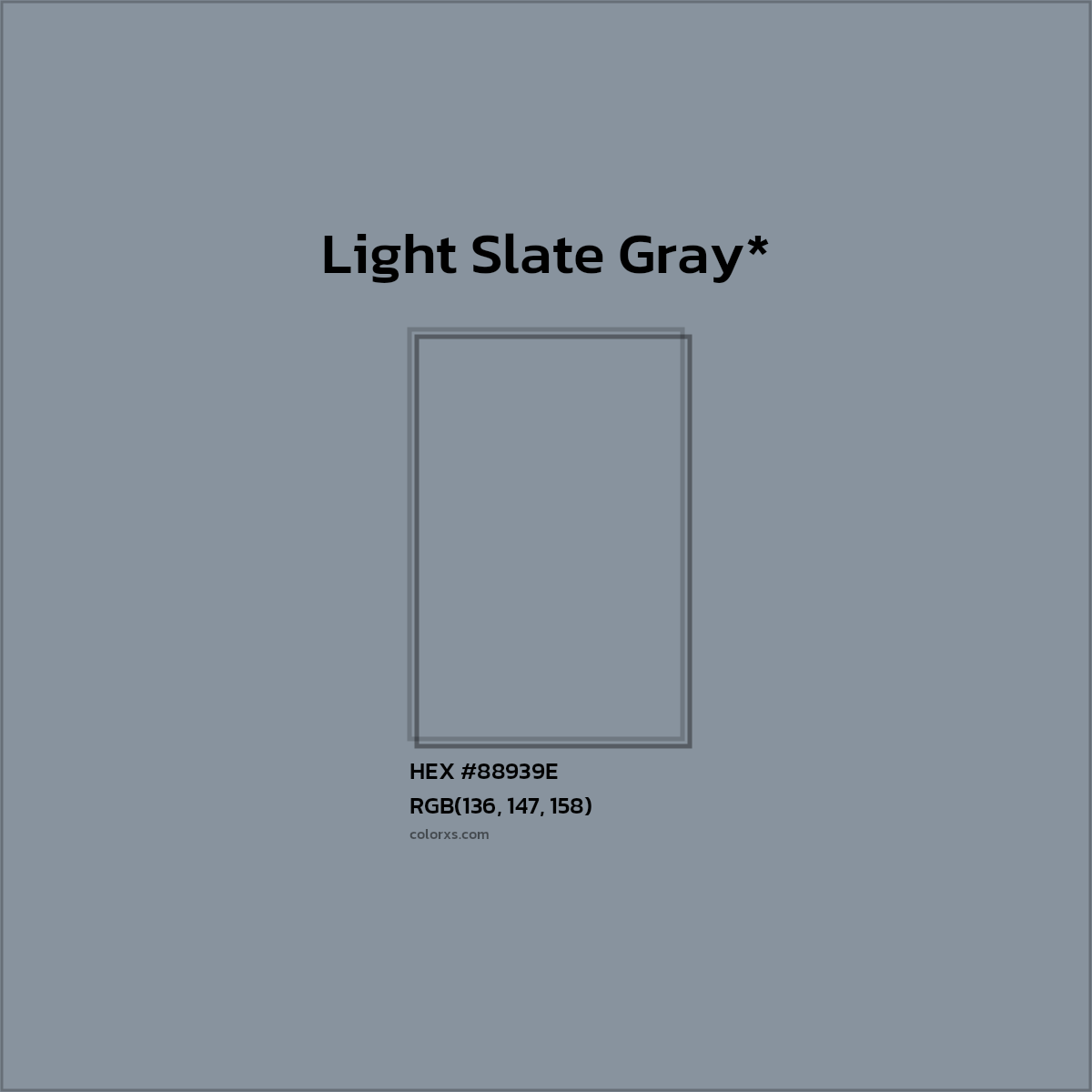 HEX #88939E Color Name, Color Code, Palettes, Similar Paints, Images