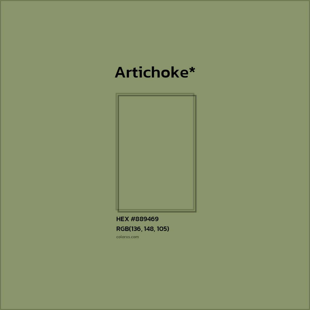 HEX #889469 Color Name, Color Code, Palettes, Similar Paints, Images