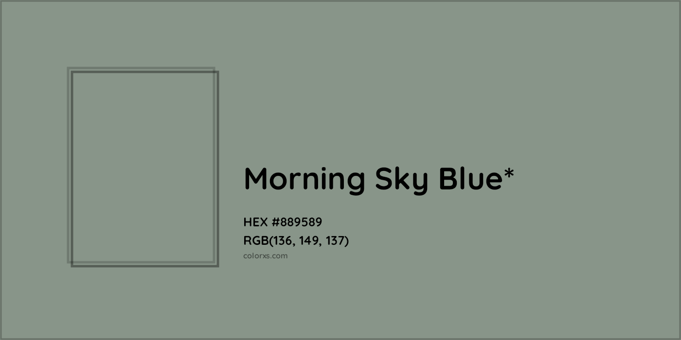 HEX #889589 Color Name, Color Code, Palettes, Similar Paints, Images