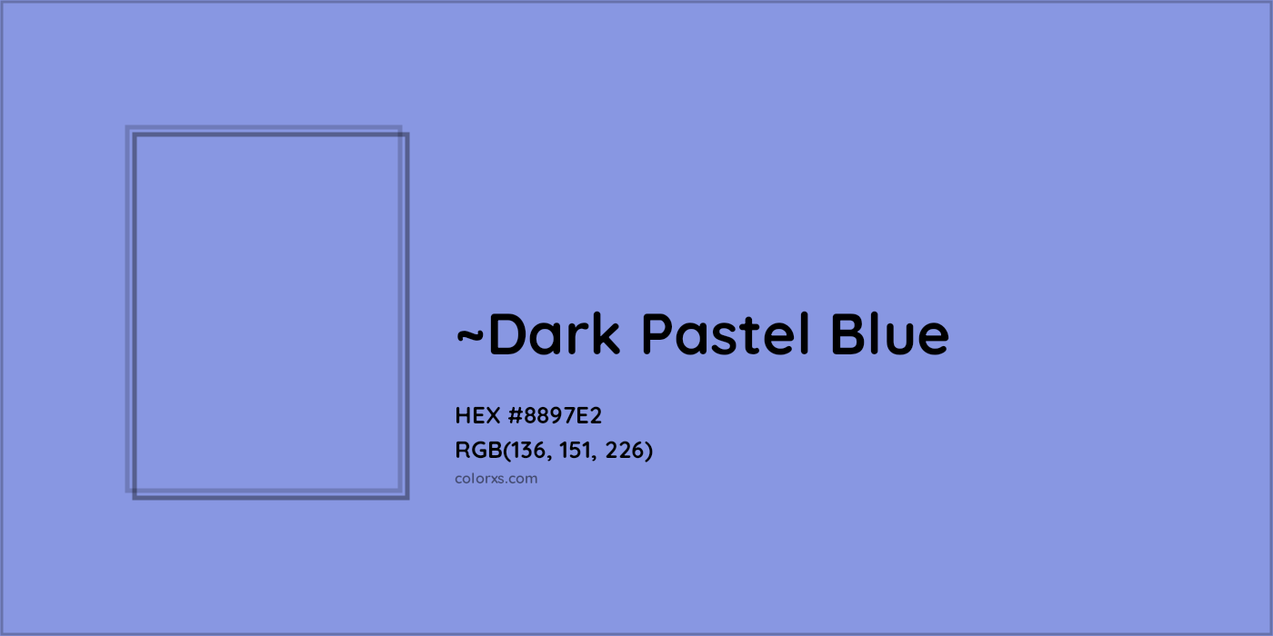 HEX #8897E2 Color Name, Color Code, Palettes, Similar Paints, Images