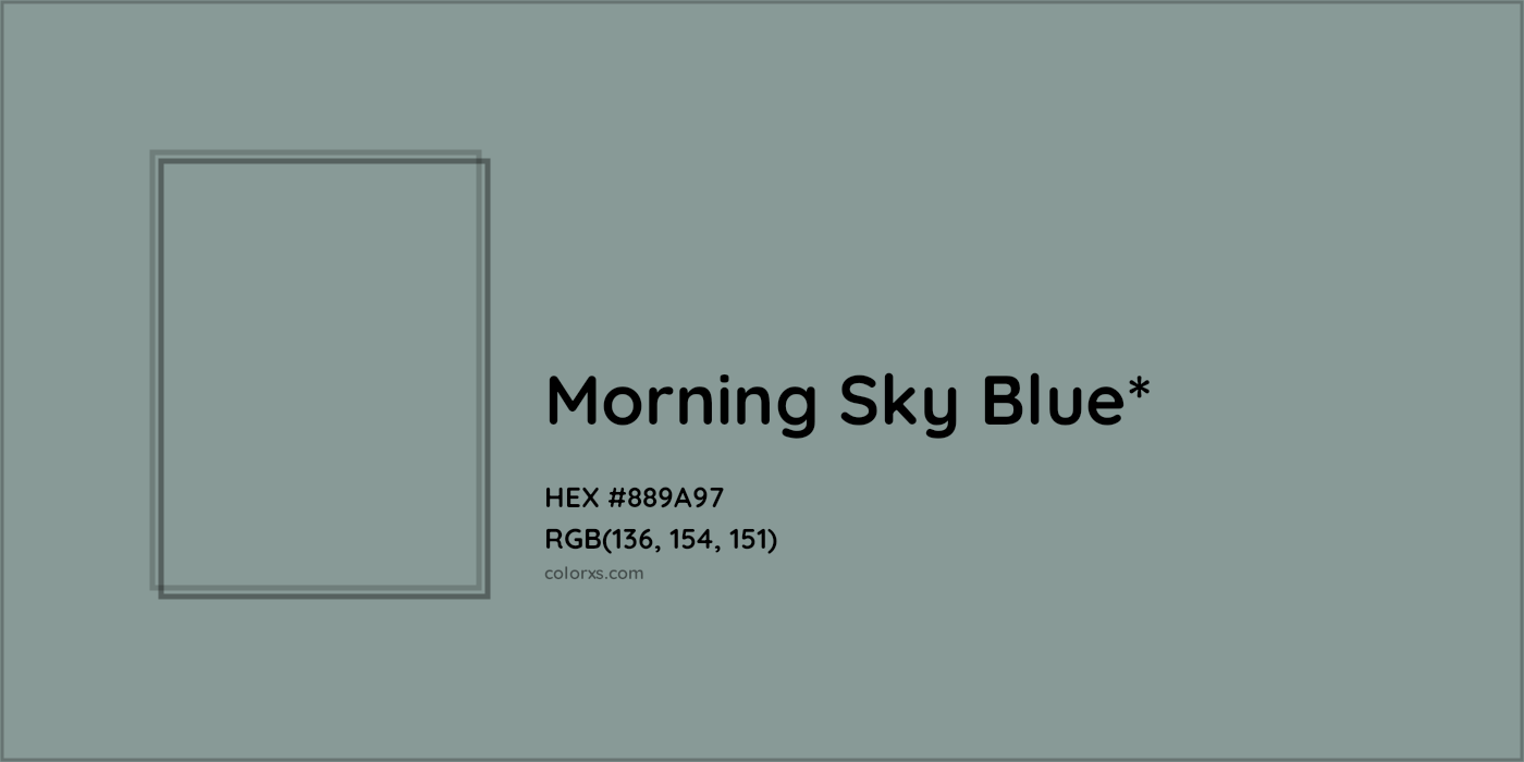 HEX #889A97 Color Name, Color Code, Palettes, Similar Paints, Images