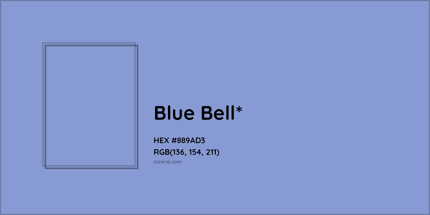 HEX #889AD3 Color Name, Color Code, Palettes, Similar Paints, Images