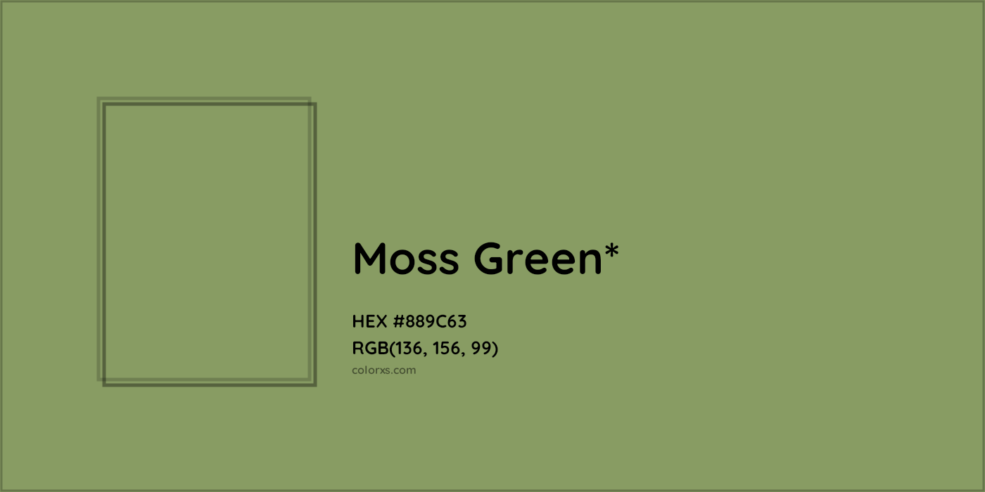 HEX #889C63 Color Name, Color Code, Palettes, Similar Paints, Images