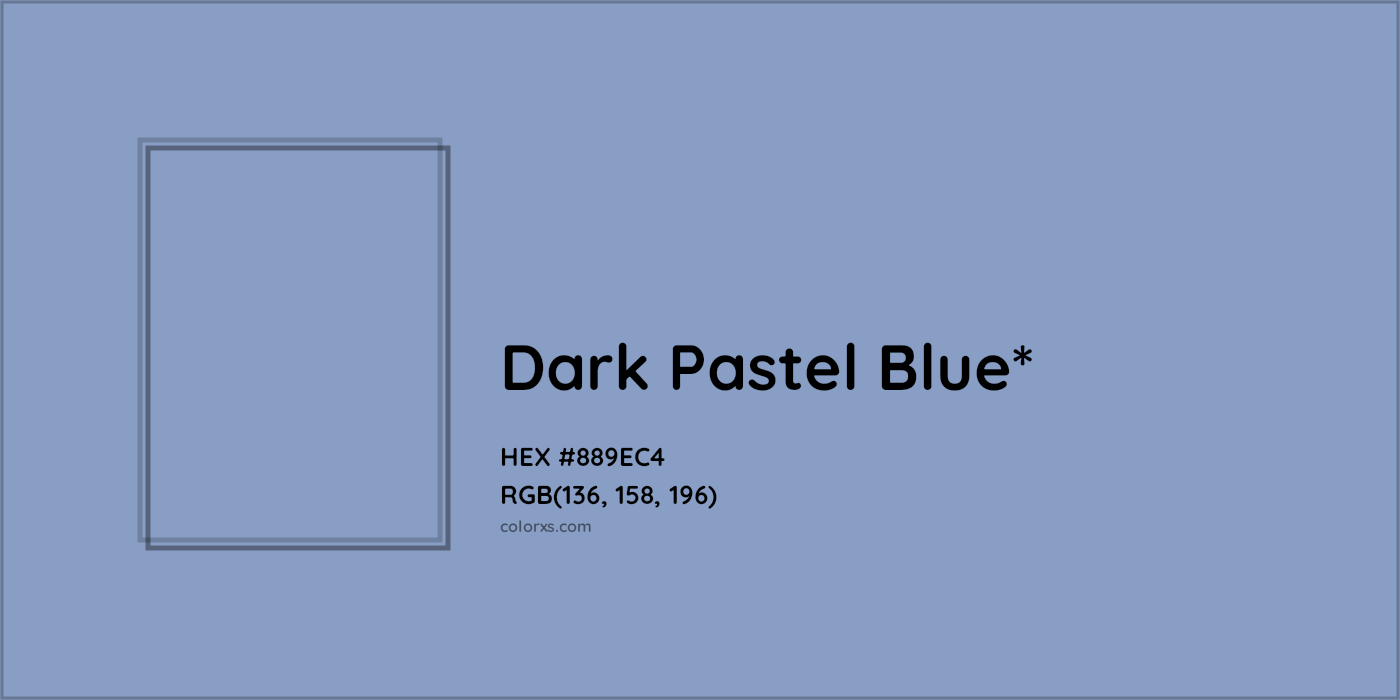 HEX #889EC4 Color Name, Color Code, Palettes, Similar Paints, Images