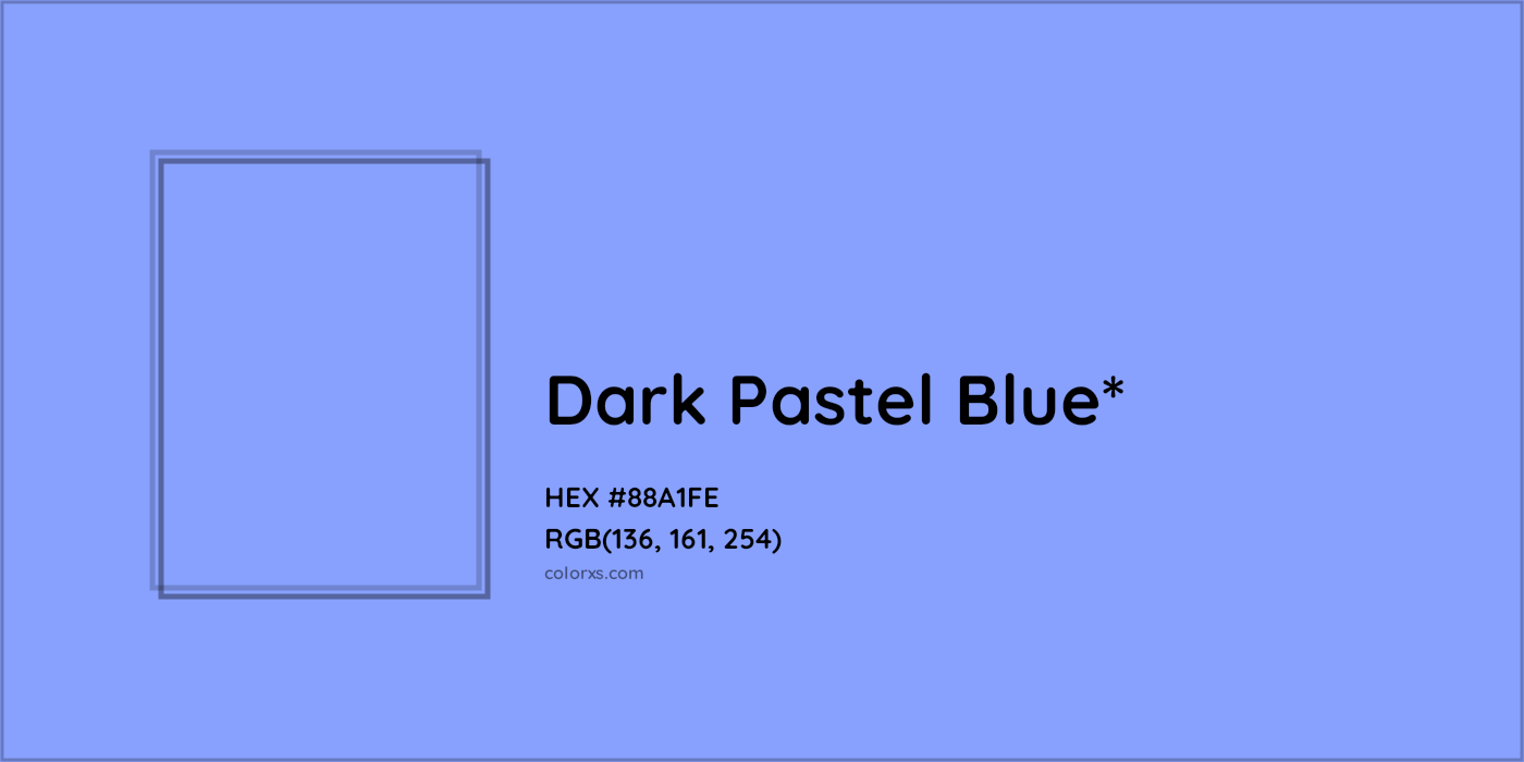 HEX #88A1FE Color Name, Color Code, Palettes, Similar Paints, Images