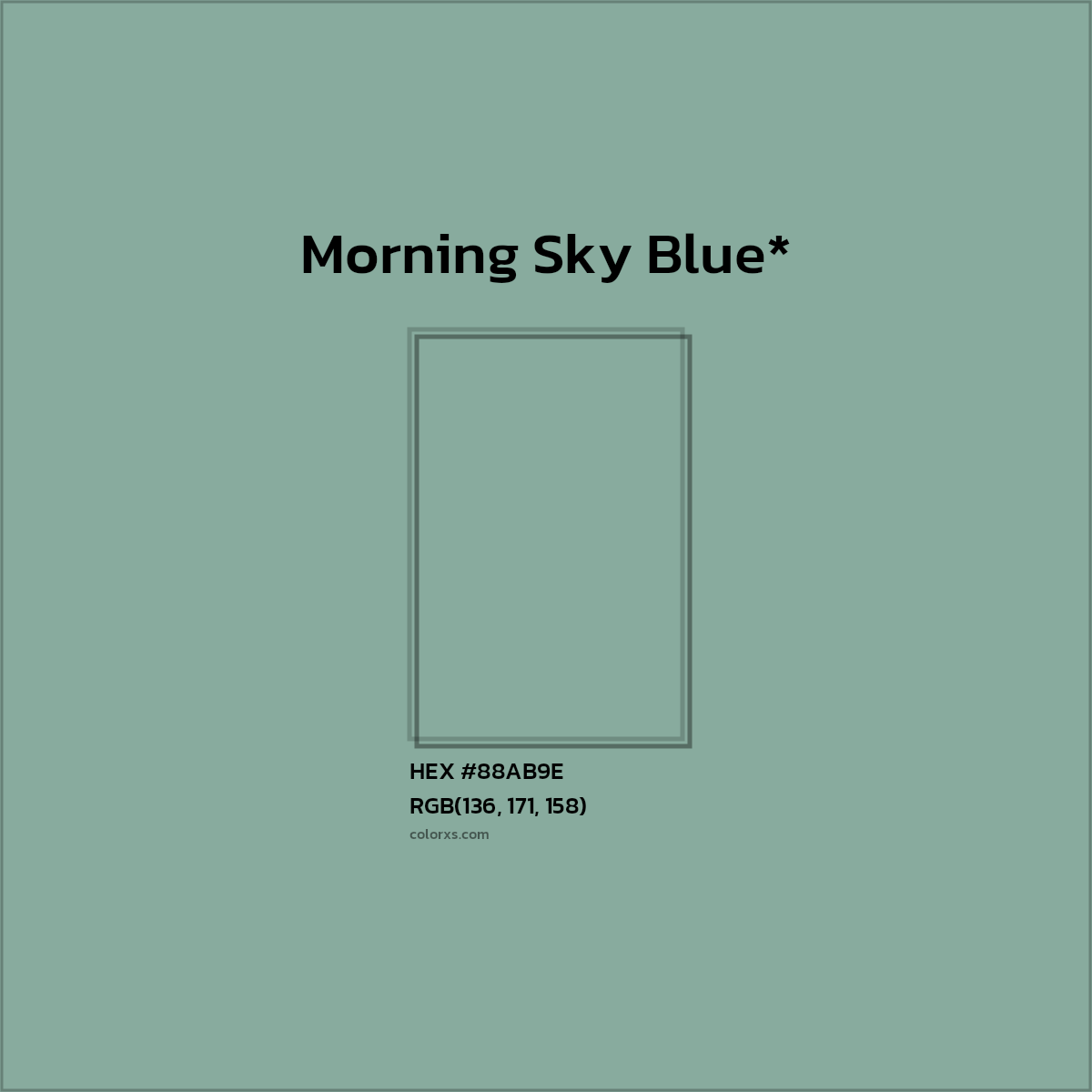 HEX #88AB9E Color Name, Color Code, Palettes, Similar Paints, Images