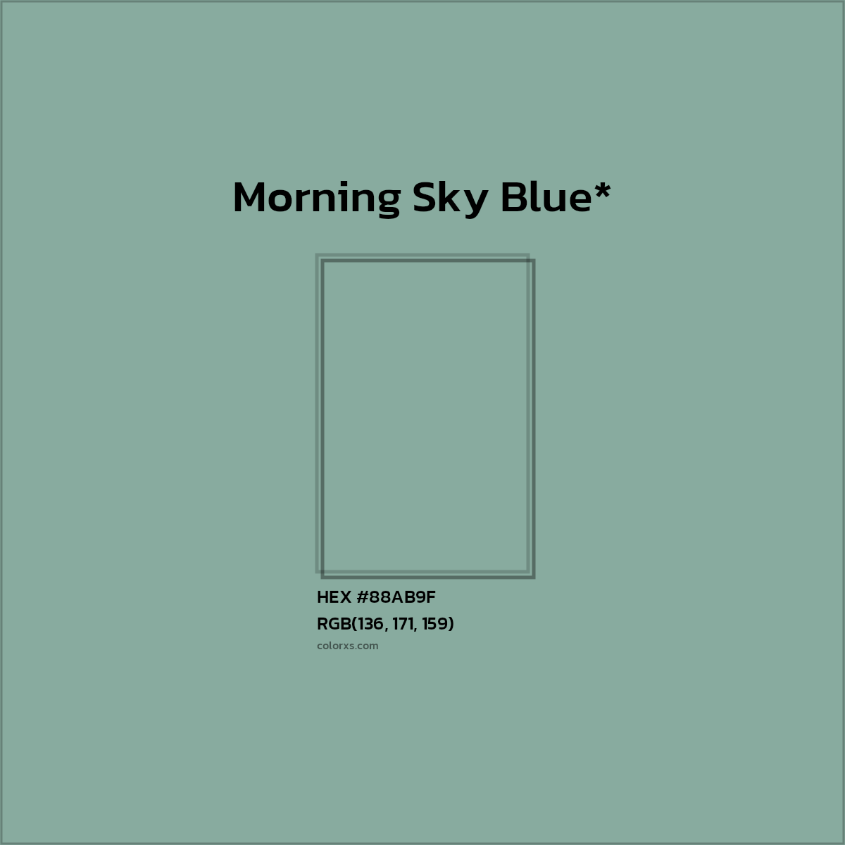HEX #88AB9F Color Name, Color Code, Palettes, Similar Paints, Images