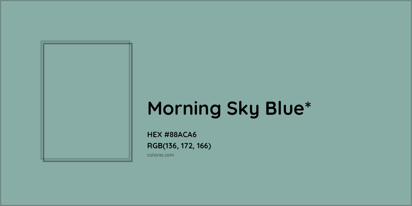 HEX #88ACA6 Color Name, Color Code, Palettes, Similar Paints, Images