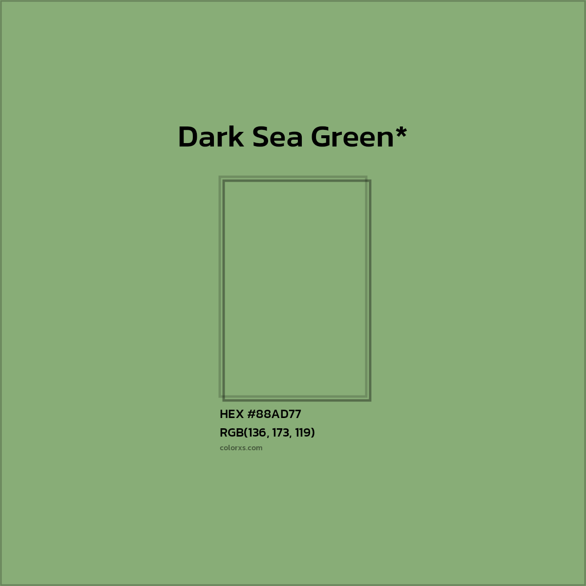 HEX #88AD77 Color Name, Color Code, Palettes, Similar Paints, Images