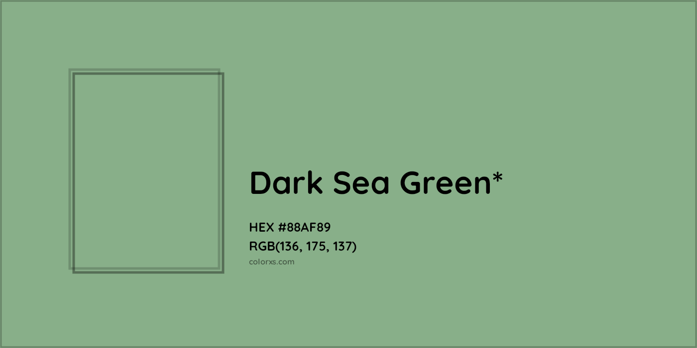 HEX #88AF89 Color Name, Color Code, Palettes, Similar Paints, Images