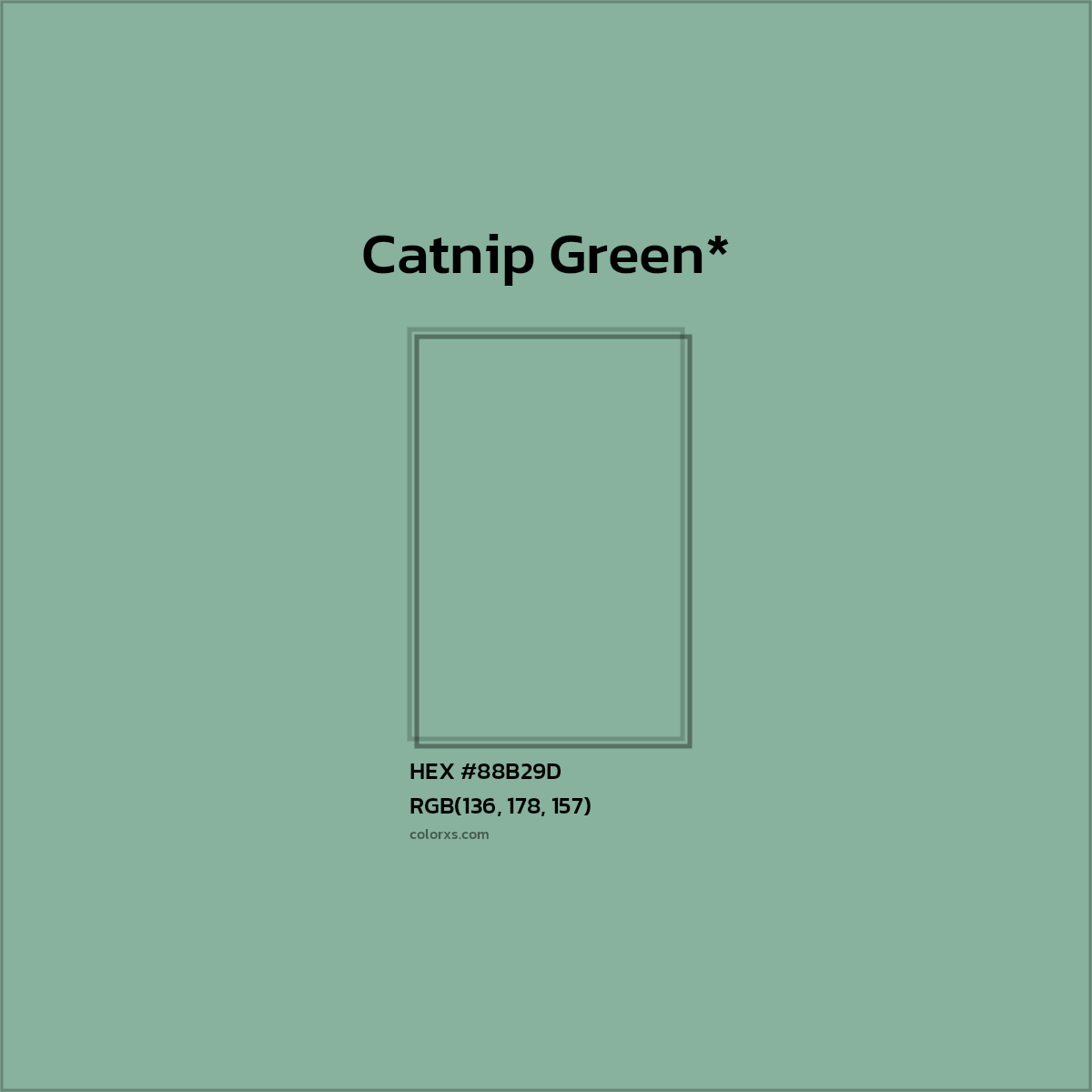 HEX #88B29D Color Name, Color Code, Palettes, Similar Paints, Images