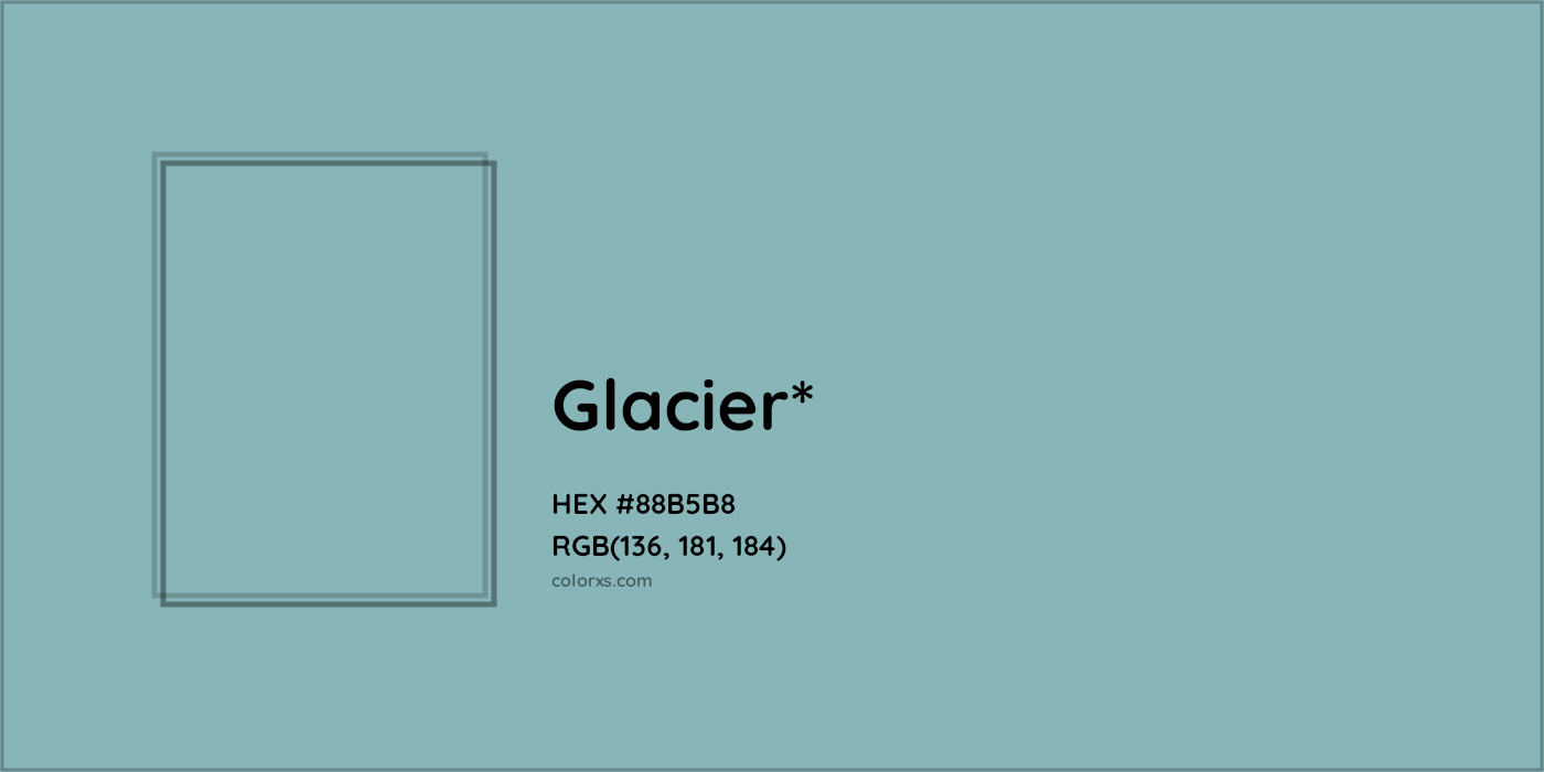 HEX #88B5B8 Color Name, Color Code, Palettes, Similar Paints, Images