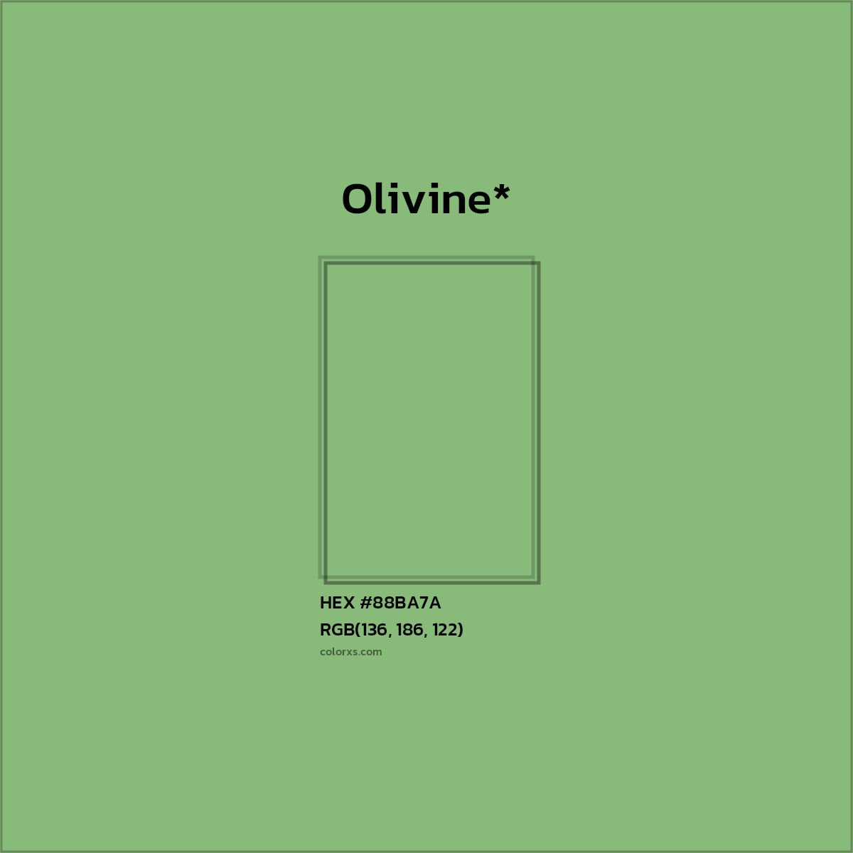 HEX #88BA7A Color Name, Color Code, Palettes, Similar Paints, Images