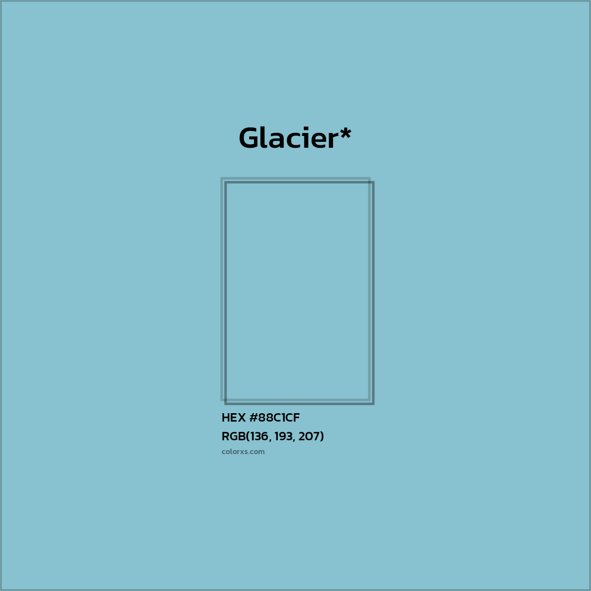 HEX #88C1CF Color Name, Color Code, Palettes, Similar Paints, Images