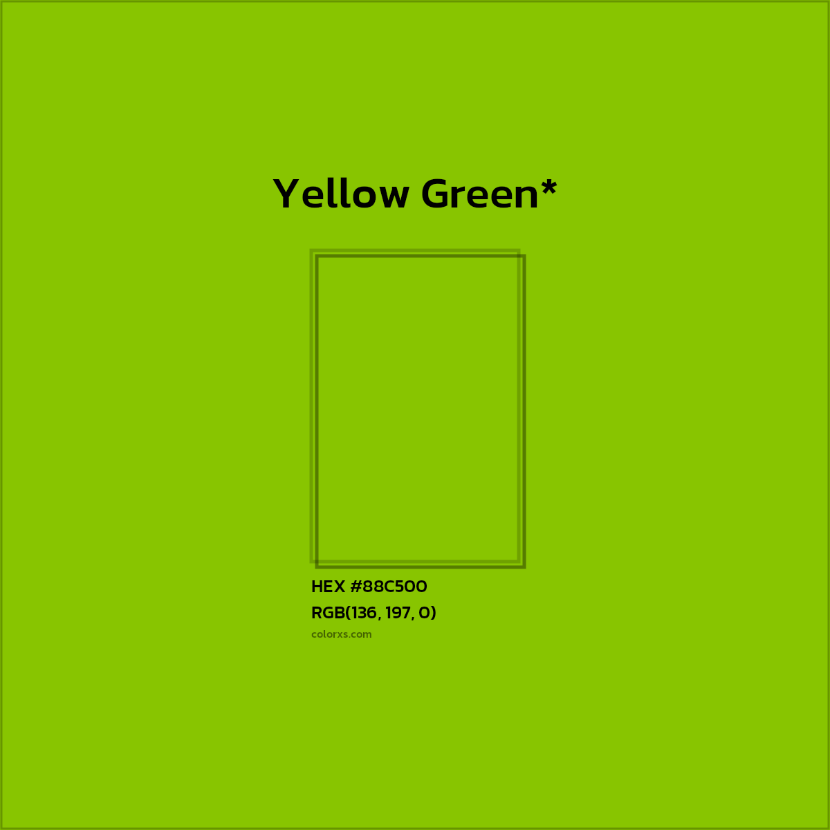 HEX #88C500 Color Name, Color Code, Palettes, Similar Paints, Images