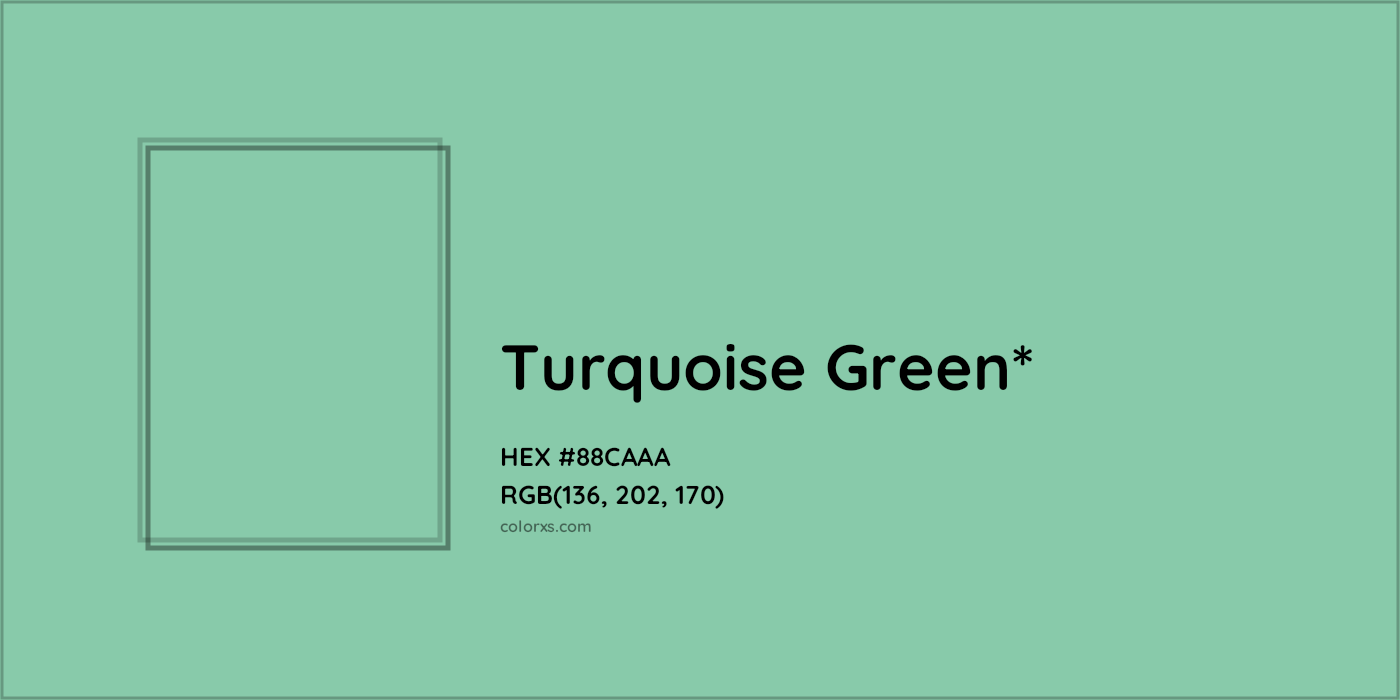 HEX #88CAAA Color Name, Color Code, Palettes, Similar Paints, Images