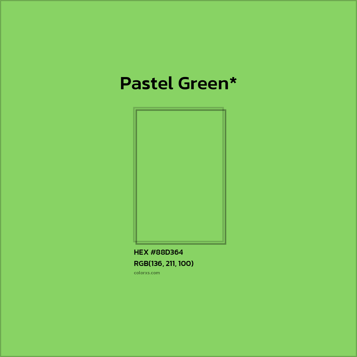 HEX #88D364 Color Name, Color Code, Palettes, Similar Paints, Images