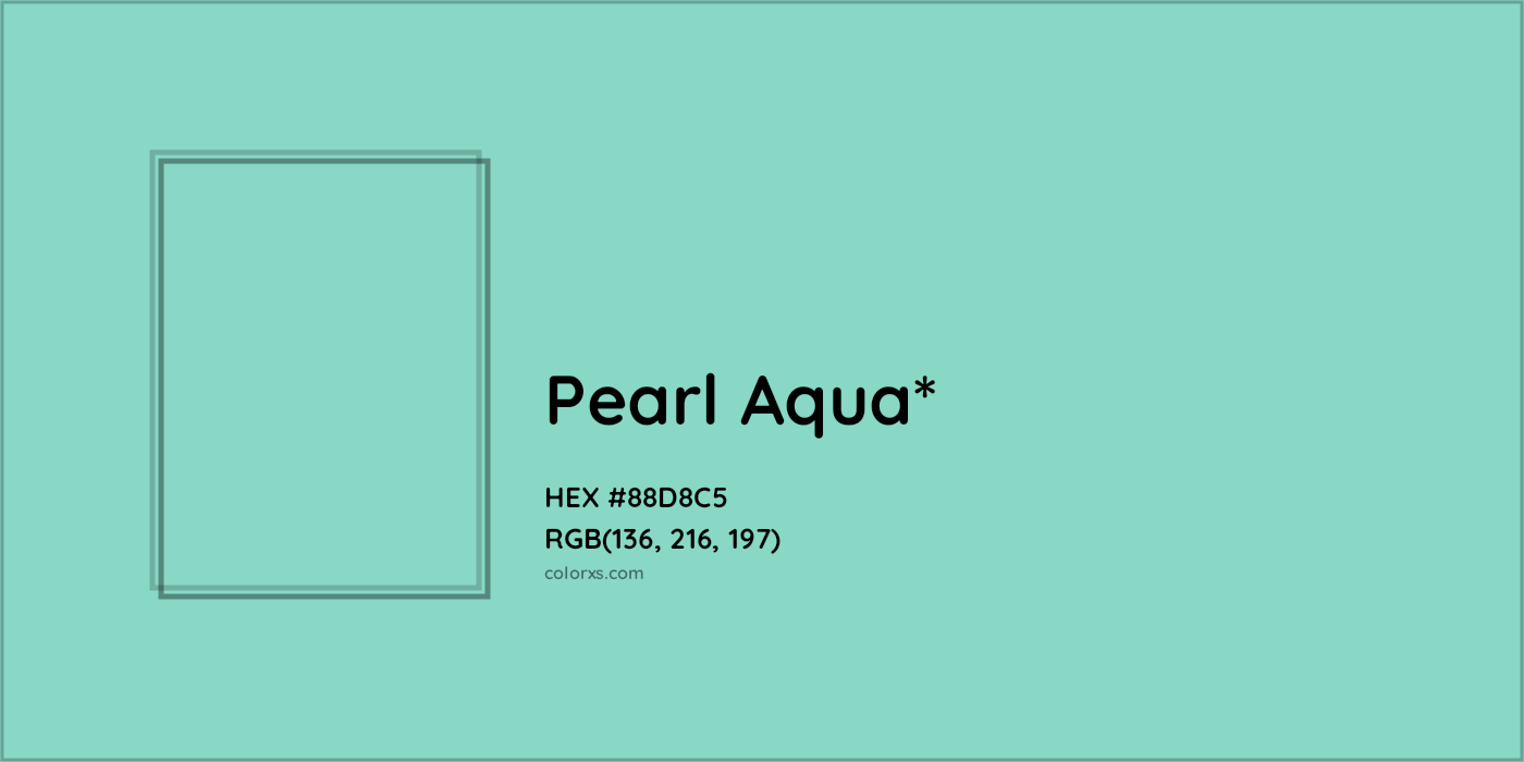 HEX #88D8C5 Color Name, Color Code, Palettes, Similar Paints, Images