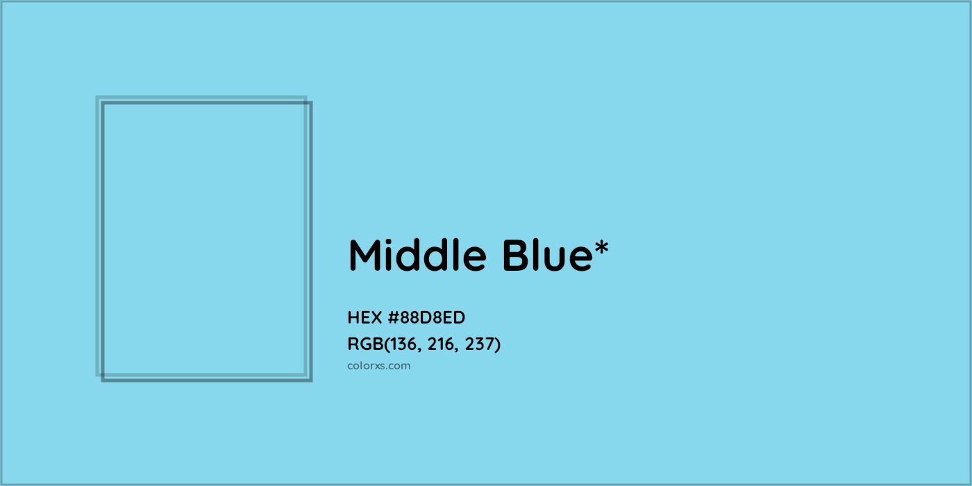HEX #88D8ED Color Name, Color Code, Palettes, Similar Paints, Images