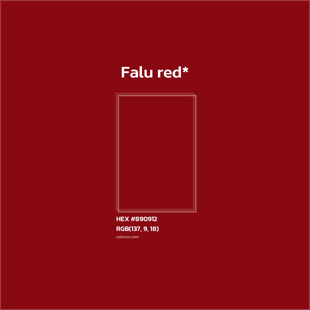 HEX #890912 Color Name, Color Code, Palettes, Similar Paints, Images