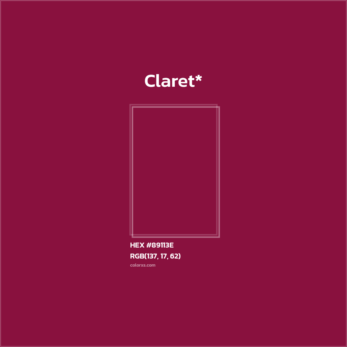 HEX #89113E Color Name, Color Code, Palettes, Similar Paints, Images