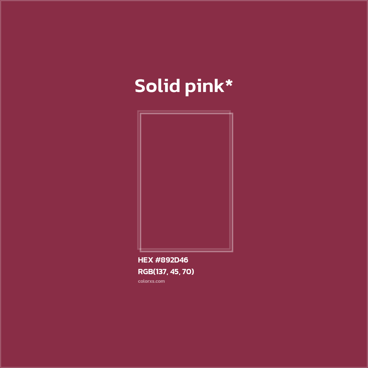 HEX #892D46 Color Name, Color Code, Palettes, Similar Paints, Images
